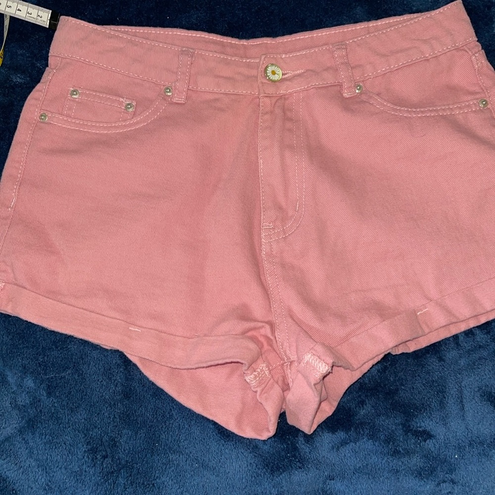 SHEIN, High waisted pink denim shorts, size medium